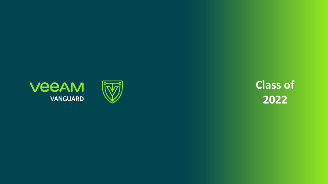 Read more about the article Veeam Vanguard Class of 2022 Renewal